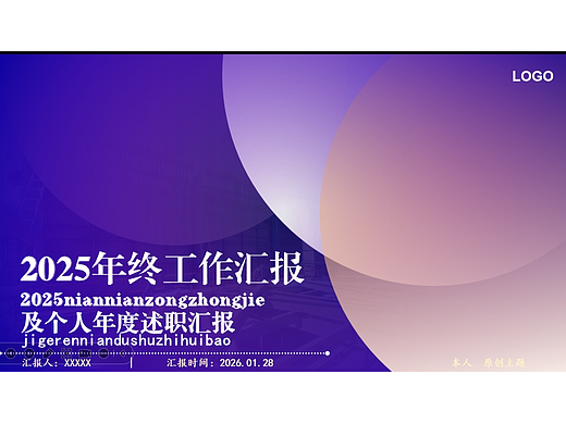 工作述职动效动画ppt