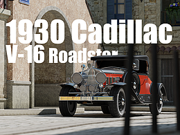 【Blender】1930 Cadillac V-16 Roadster