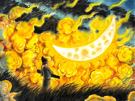 水墨古风唯美插图