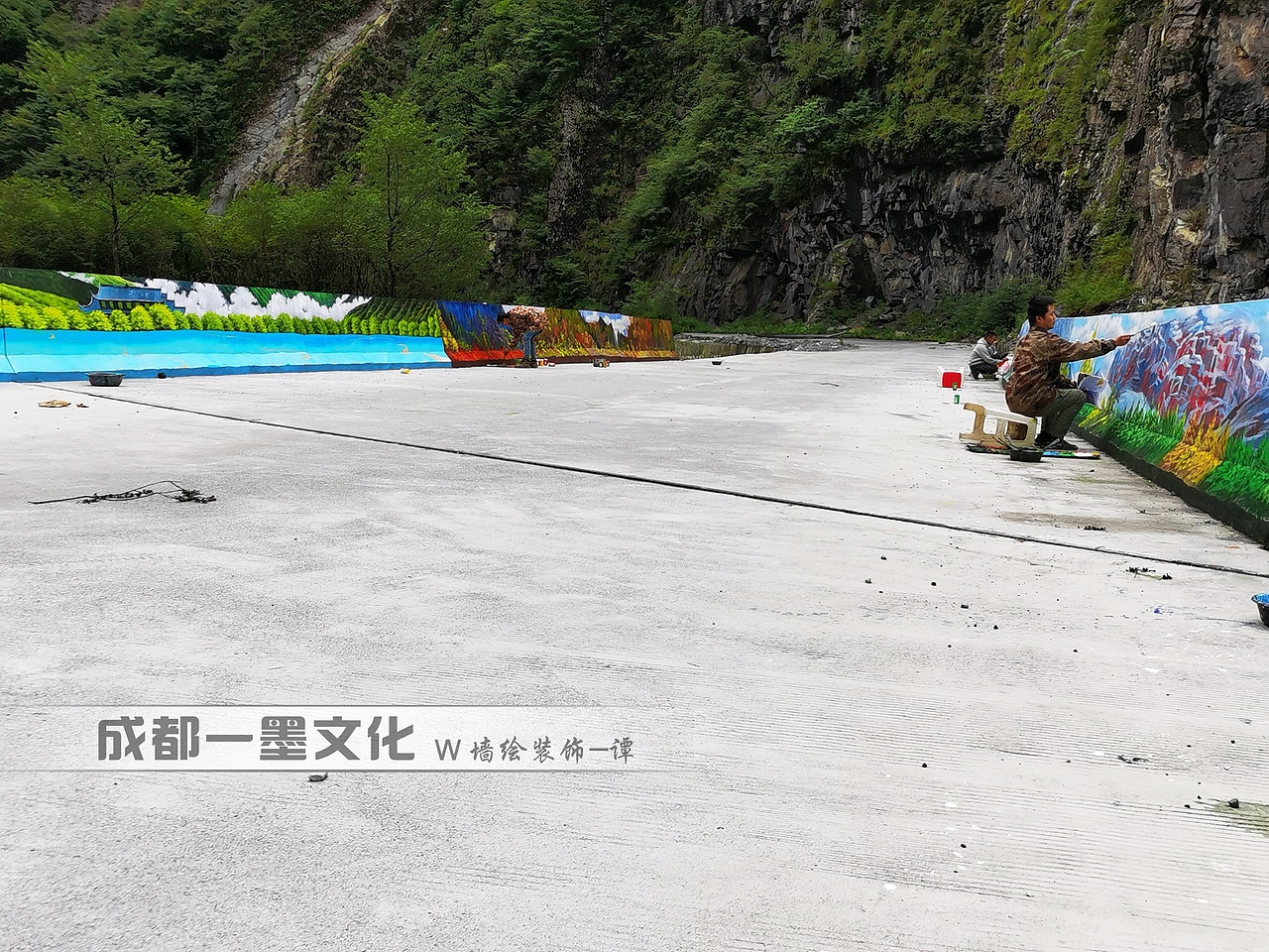 风景壁画，美丽乡村，乡村文化墙（图ZNDAyNDIyMjQ0） - 绘画 - 站酷设计师壁画墙绘原创素材 - 站酷ZCOOL