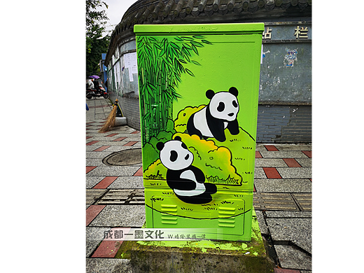 电箱绘画，城市美化，成都墙绘