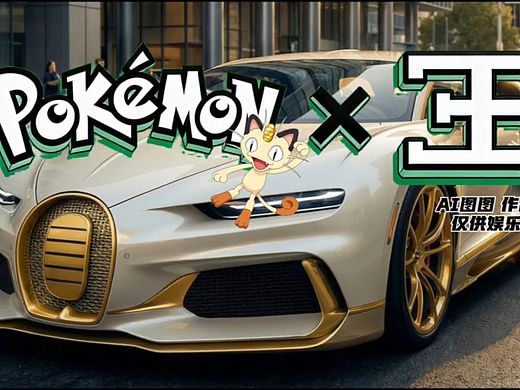 純AI手搓，用寶可夢做概念車設(shè)計(jì)，強(qiáng)制聯(lián)名布加迪（個(gè)人主頁-ZNzMxMzczOTI=） - AI作品 - 站酷設(shè)計(jì)師AI圖圖原創(chuàng)素材 - 站酷ZCOOL