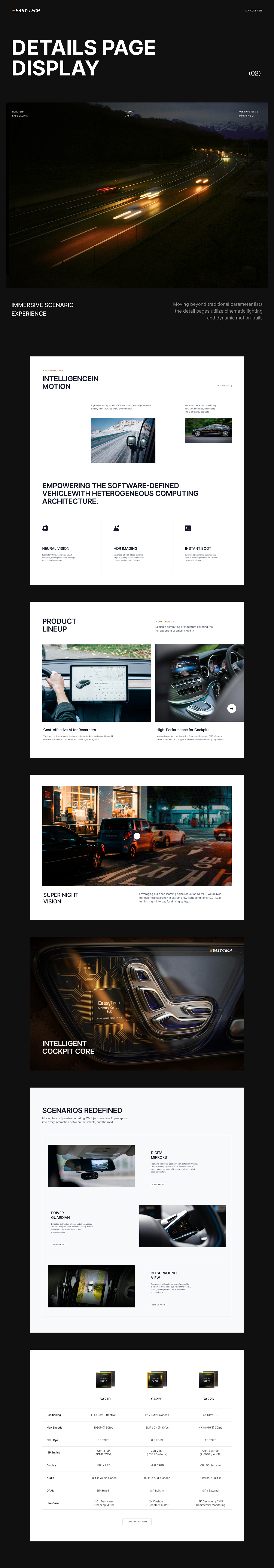 品牌官网｜Eeasytech AI SoC芯片独立站｜视觉升级概念（图ZNDAyNDI2OTI0） - 企业官网 - 站酷设计师明则Mainz原创素材 - 站酷ZCOOL