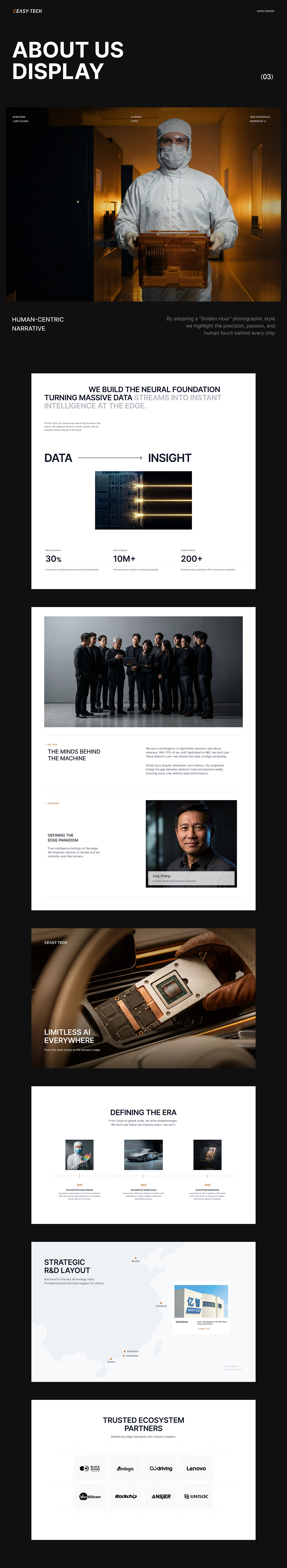 品牌官网｜Eeasytech AI SoC芯片独立站｜视觉升级概念（图ZNDAyNDI2OTI4） - 企业官网 - 站酷设计师明则Mainz原创素材 - 站酷ZCOOL