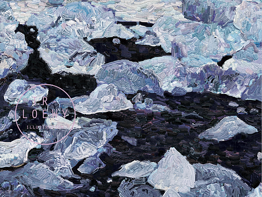 几年前给小说悬日绘制的斯维纳冰川 