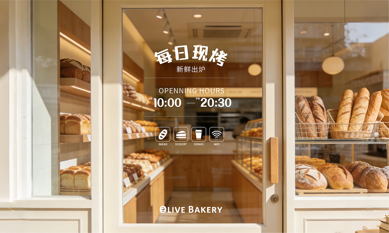 烘焙咖啡店品牌VI设计丨Olive Bakery（图ZNDAyNDM4NDU2） - 品牌 - 站酷设计师LinqStudio原创素材 - 站酷ZCOOL