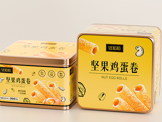 原创｜坚果鸡蛋卷包装