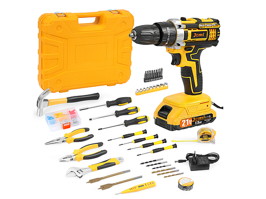 黄色电钻套装产品拍摄_主图设计_A+页面-狮子头视觉