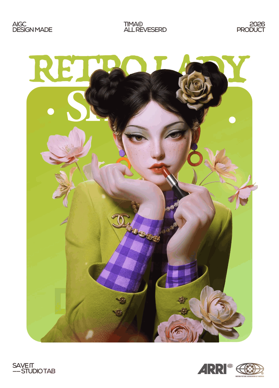 AI人物设计｜复古优雅Lady（图ZNDAyNDUwNTQ0） - AI作品 - 站酷设计师蘇筱曼原创素材 - 站酷ZCOOL