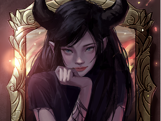 魅魔（個人主頁-ZNzMxMzk5MTY=） - 藝術插畫 - 站酷設計師Arno98原創(chuàng)素材 - 站酷ZCOOL