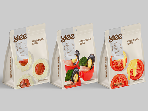 寵物食品包裝設(shè)計(jì)丨YEE果切果樂(lè)寵物零食袋裝（個(gè)人主頁(yè)-ZNzMxNDAzOTI=） - 包裝 - 站酷設(shè)計(jì)師又釉設(shè)計(jì)原創(chuàng)素材 - 站酷ZCOOL