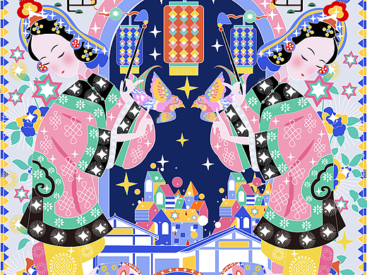 绵竹年画非遗设计