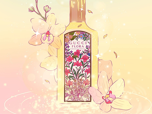 古驰GUCCI花悦系列首款香氛产品包装设计