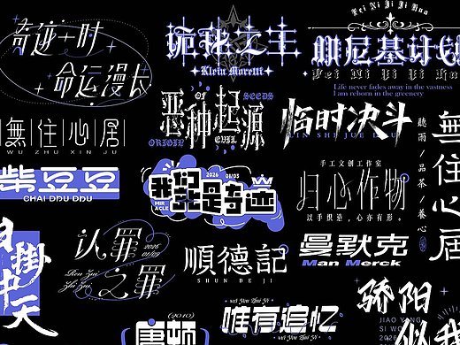 2026.1/字体设计合集【逐浪派对】