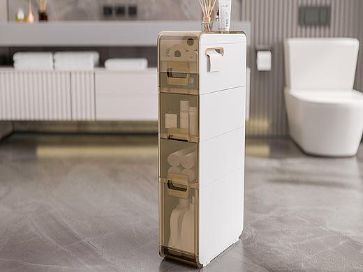 跨境电商建模渲染-浴室窄缝柜