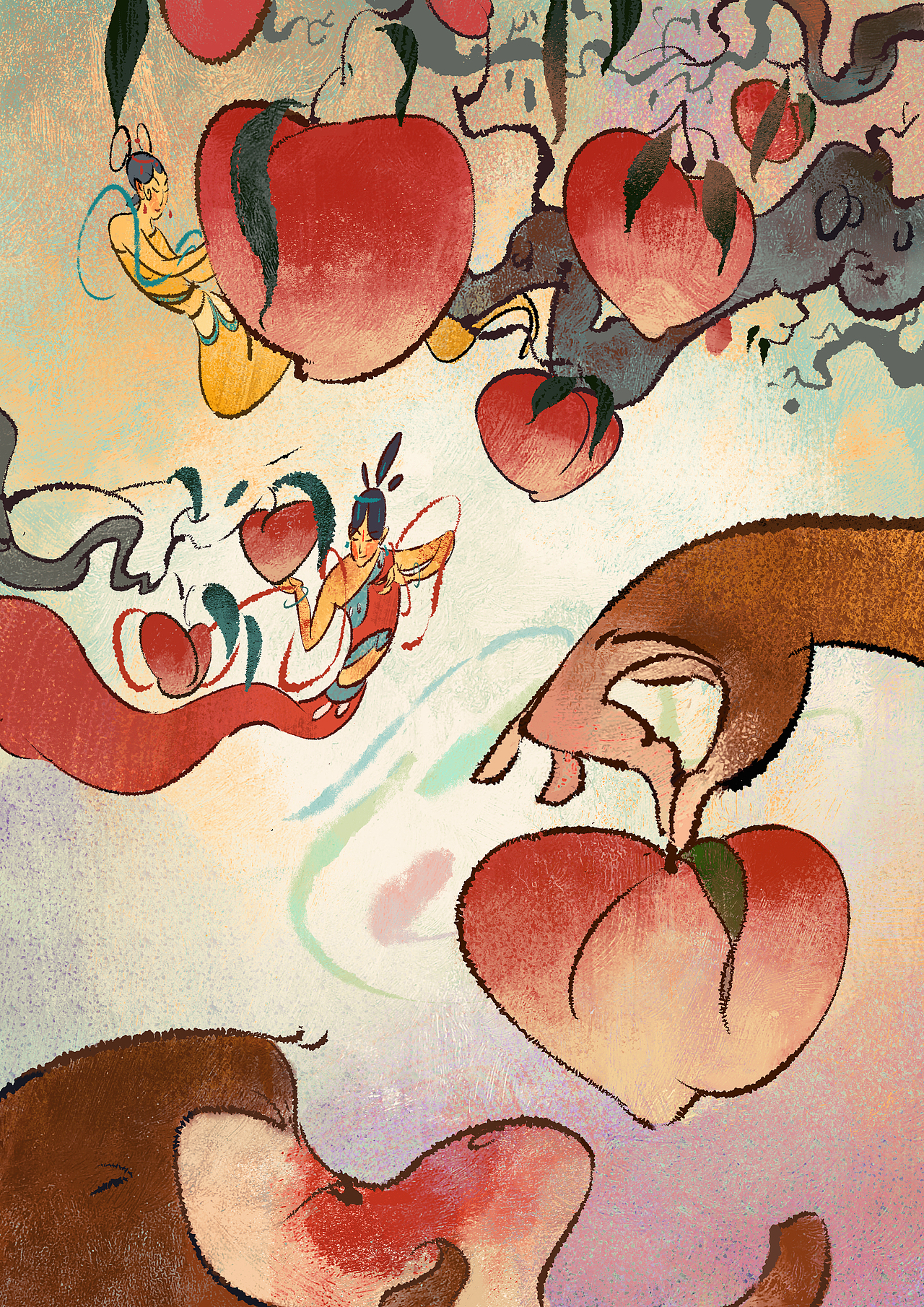 西游插画（图ZNDAyNDkwNTYw） - 创作习作 - 站酷设计师抽水强原创素材 - 站酷ZCOOL