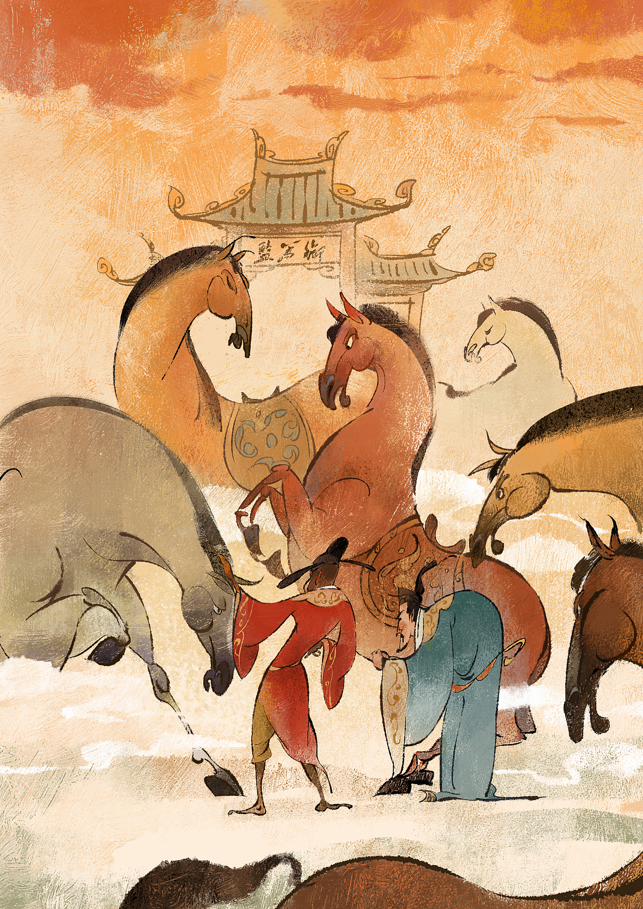 西游插画（图ZNDAyNDkwNTY4） - 创作习作 - 站酷设计师抽水强原创素材 - 站酷ZCOOL