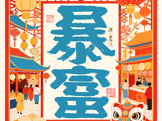 自言字语 —— 一组手写毛笔字，显眼包的字体 小蛮腰