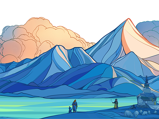 一个关于尼玛县的文创产品插图