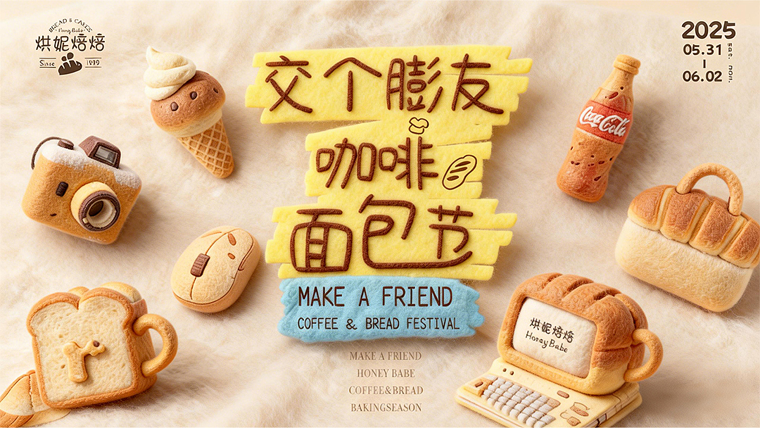 烘妮焙焙HoneyBabe|烘焙店品牌视觉设计（图ZNDAyNTE3NDg0） - 品牌 - 站酷设计师一口希多士原创素材 - 站酷ZCOOL