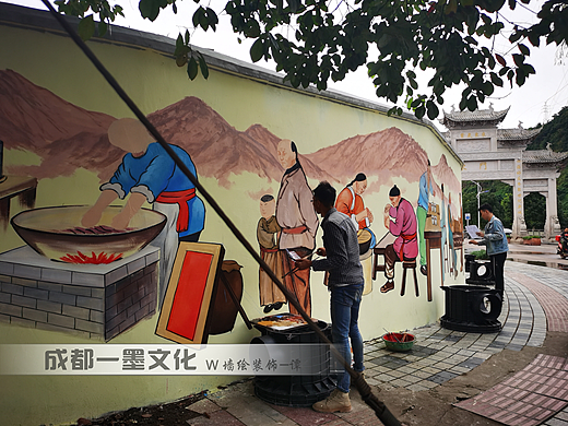 成都壁画，社区墙绘，社区文化墙