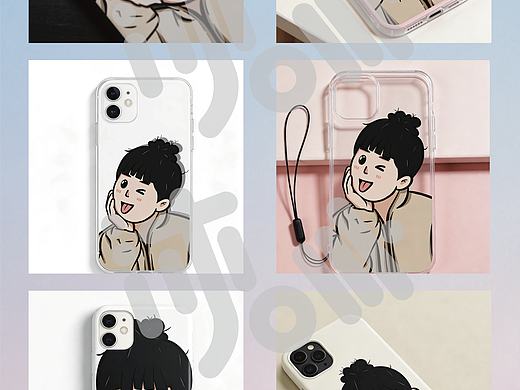 ✨ 元气丸子头の百变日常 | 原创插画手机壳设计