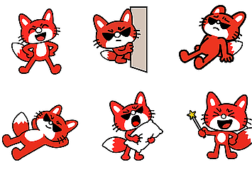 誰能拒絕一只又兇又萌的小紅狐？（個(gè)人主頁-ZNzMxNDAxMTY=） - IP形象 - 站酷設(shè)計(jì)師艾和曉原創(chuàng)素材 - 站酷ZCOOL