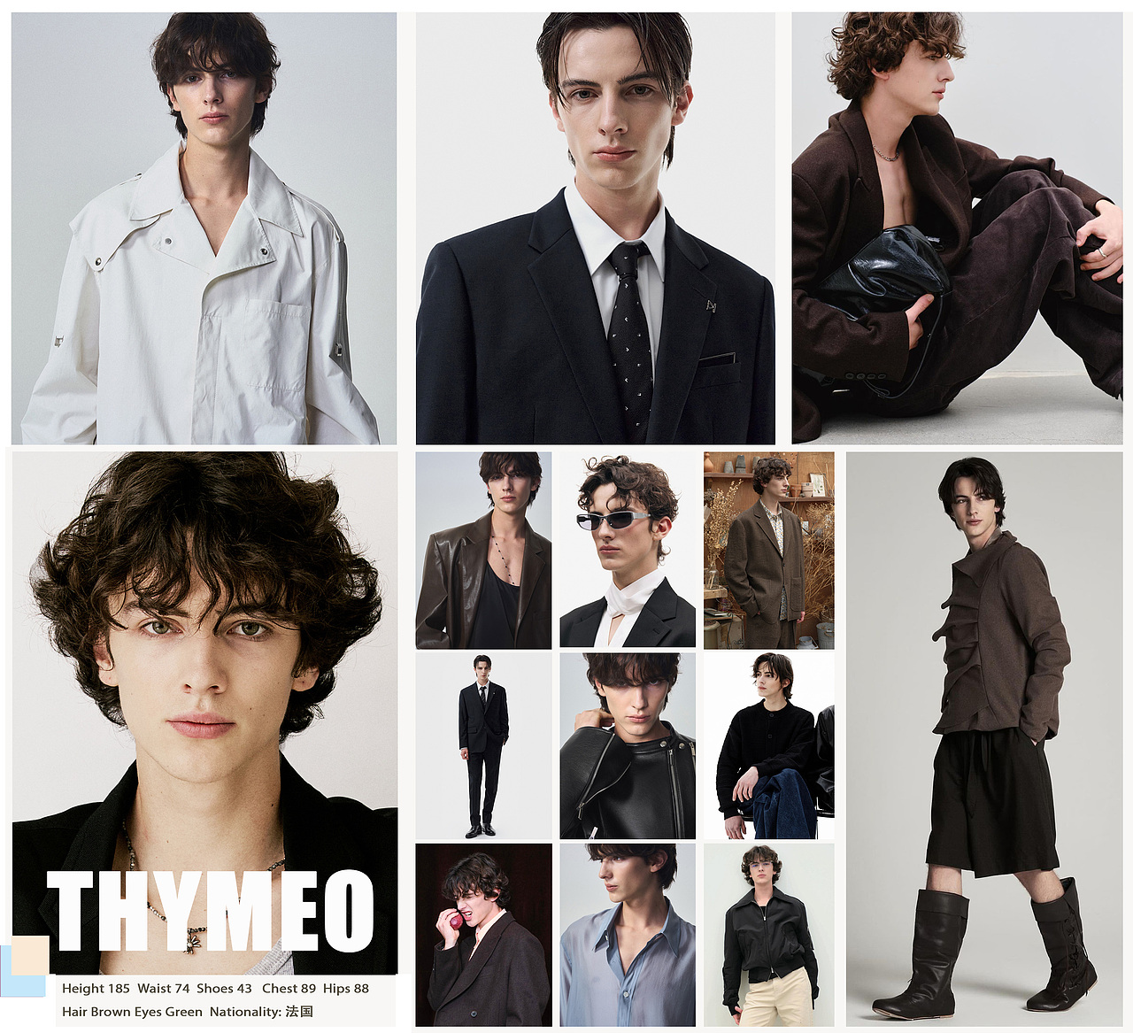 法国模特THYMEO（图ZNDAyNTQxNTU2） - 休闲/流行服饰 - 站酷设计师Mia_1717原创素材 - 站酷ZCOOL
