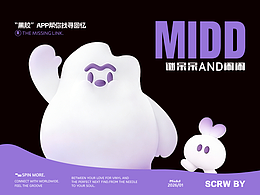 MIDD與MAX黑膠精靈 | 謎底黑膠APP | 原創(chuàng)IP設(shè)計(jì)