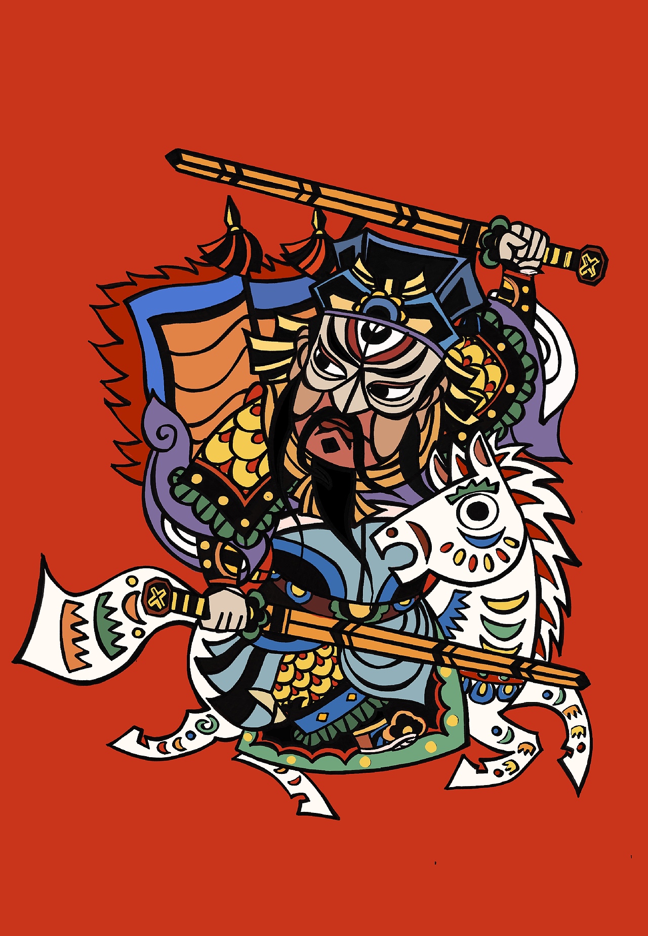 门神合集（图ZNDAyNTQ1NjU2） - 概念设定 - 站酷设计师洛阳的老杨原创素材 - 站酷ZCOOL