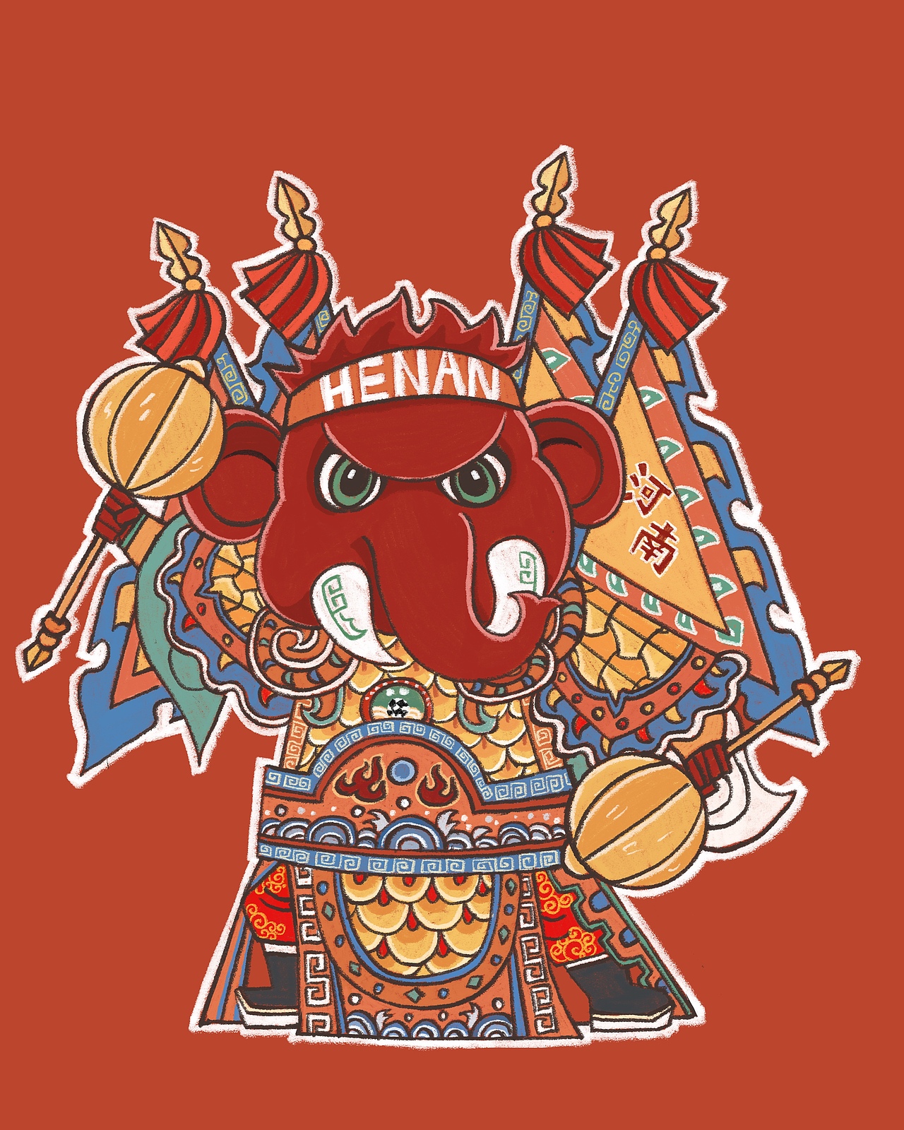 门神合集（图ZNDAyNTQ1NjQw） - 概念设定 - 站酷设计师洛阳的老杨原创素材 - 站酷ZCOOL