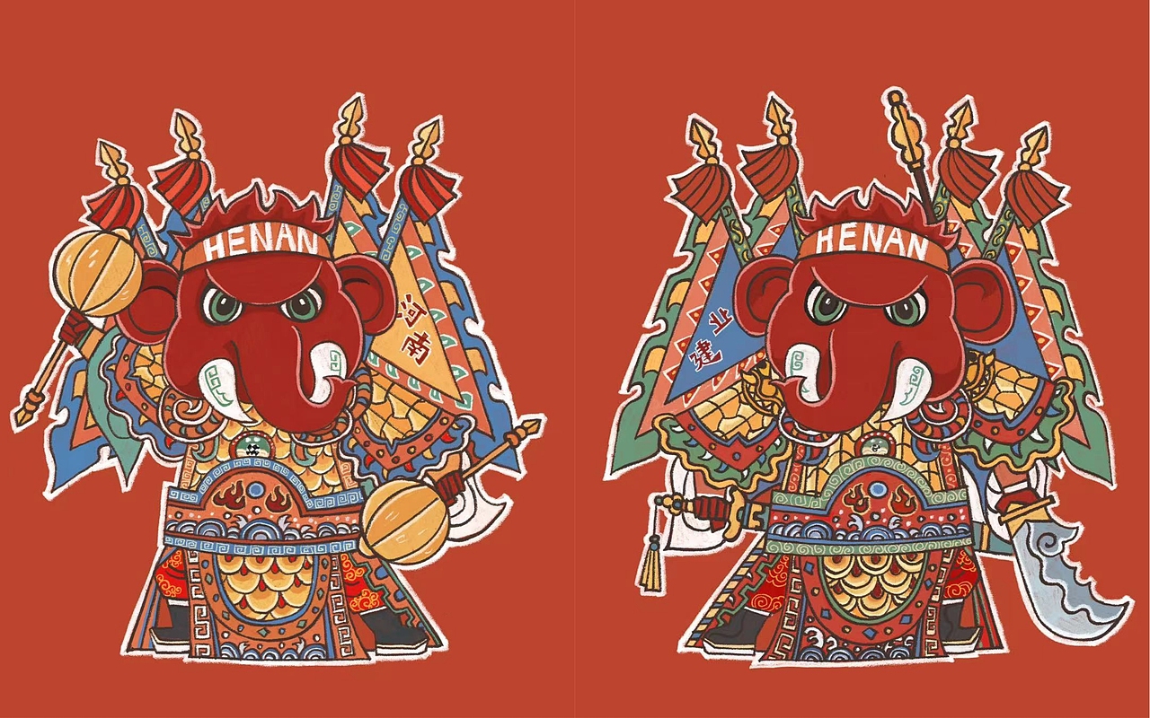 门神合集（图ZNDAyNTQ1NjQ4） - 概念设定 - 站酷设计师洛阳的老杨原创素材 - 站酷ZCOOL