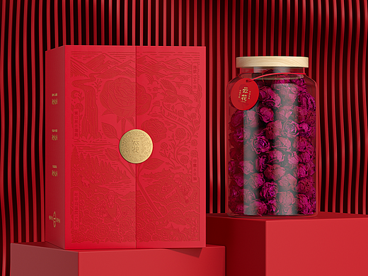 云南高原墨红玫瑰礼盒策划设计