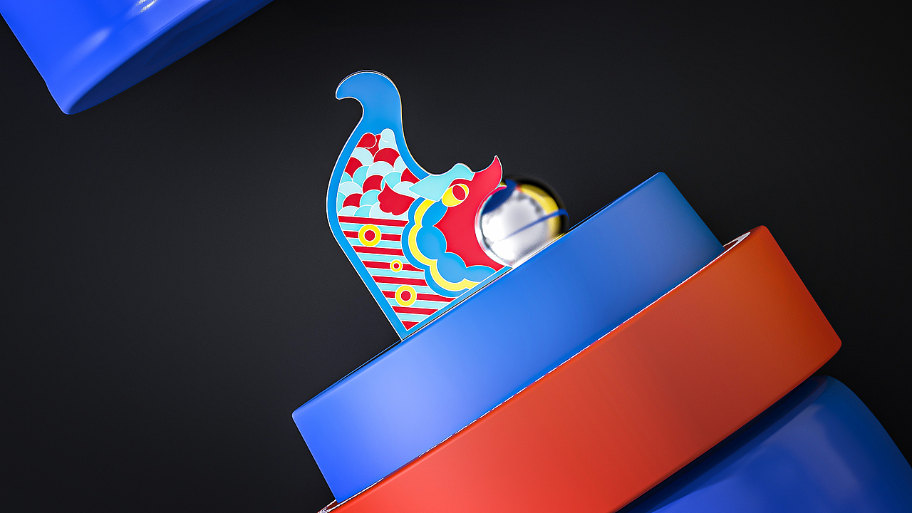 奇庙鸱吻 - mini文创保温杯设计（图ZNDAyNTUzODMy） - 生活用品 - 站酷设计师山城肖磊原创素材 - 站酷ZCOOL