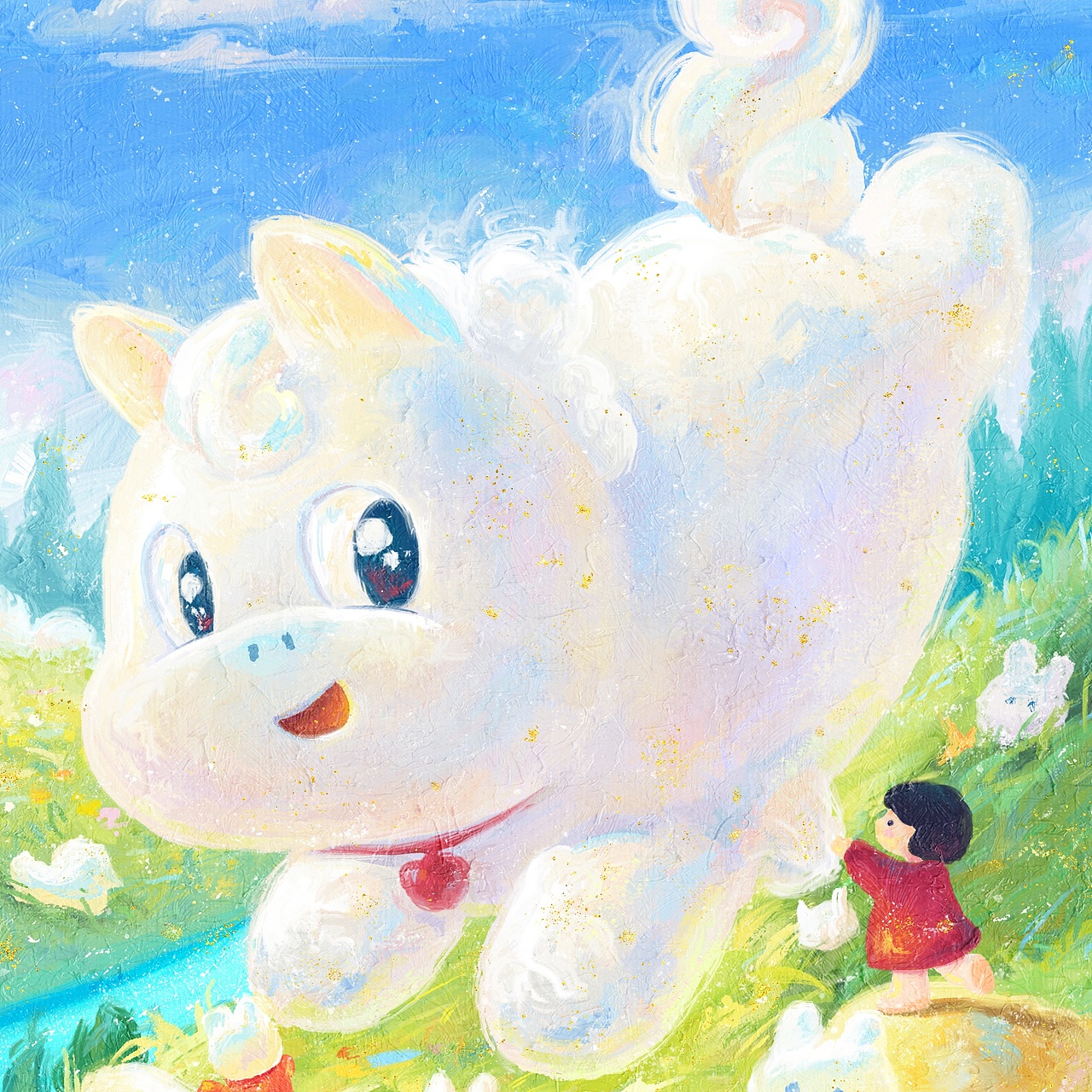 小马踏春来（图ZNDAyNTU1OTI4） - 儿童插画 - 站酷设计师巧彤插画原创素材 - 站酷ZCOOL