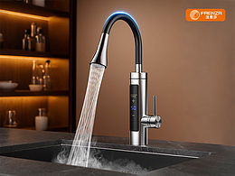 法恩莎萬向彎管電熱水龍頭詳情頁