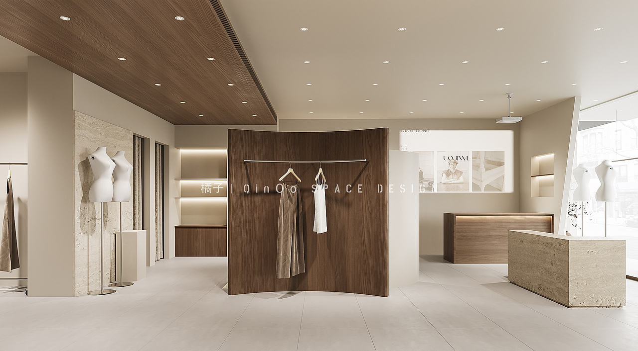 成都 | 治愈奶油又不失精致感的服装店设计（图ZNDAyNTU4MzQw） - 商业空间设计 - 站酷设计师QinOo原创素材 - 站酷ZCOOL