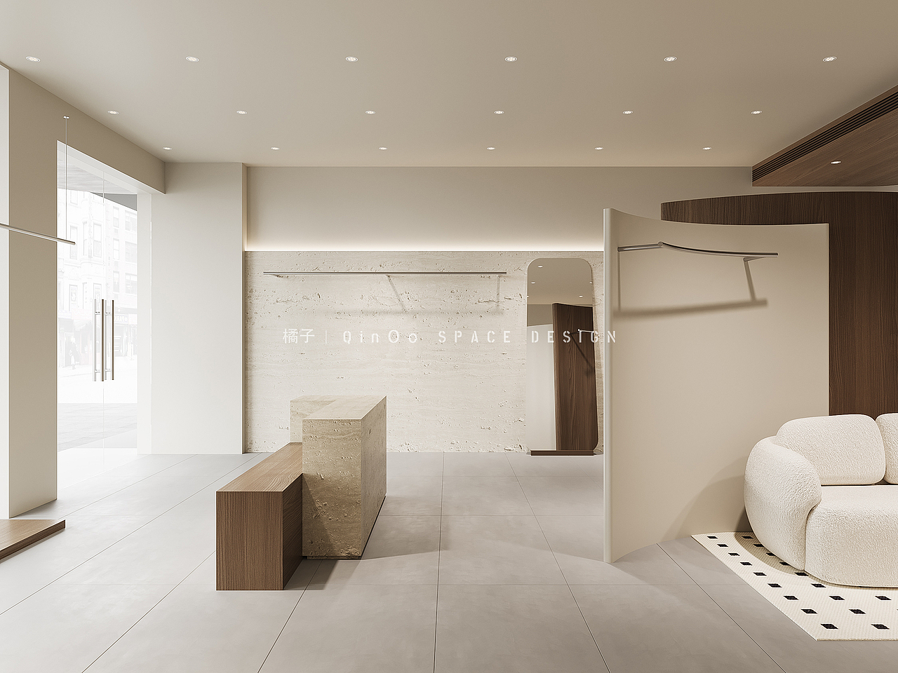 成都 | 治愈奶油又不失精致感的服装店设计（图ZNDAyNTU4MzM2） - 商业空间设计 - 站酷设计师QinOo原创素材 - 站酷ZCOOL