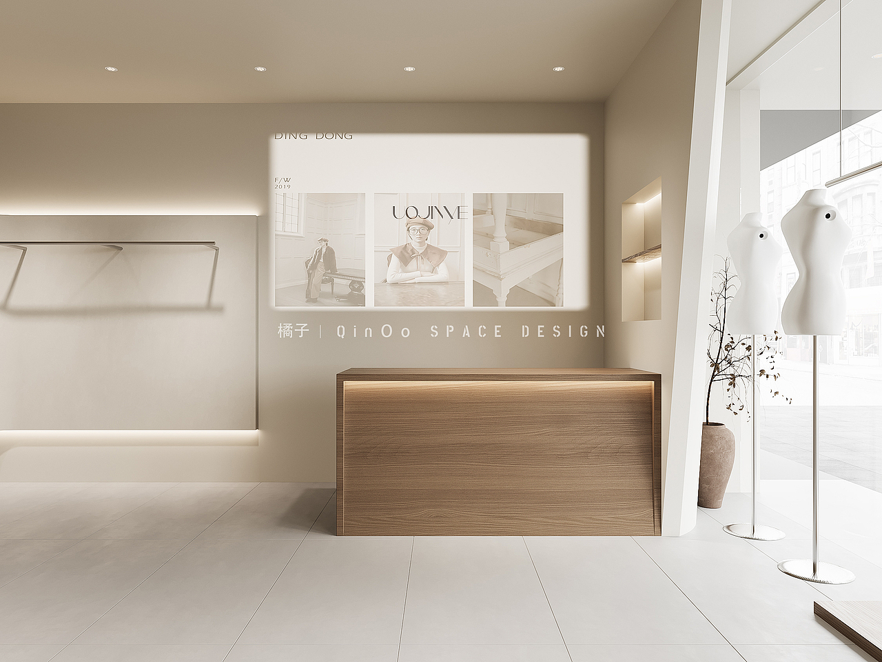 成都 | 治愈奶油又不失精致感的服装店设计（图ZNDAyNTU4MzMy） - 商业空间设计 - 站酷设计师QinOo原创素材 - 站酷ZCOOL