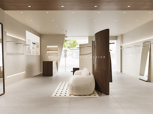 成都 | 治愈奶油又不失精致感的服装店设计