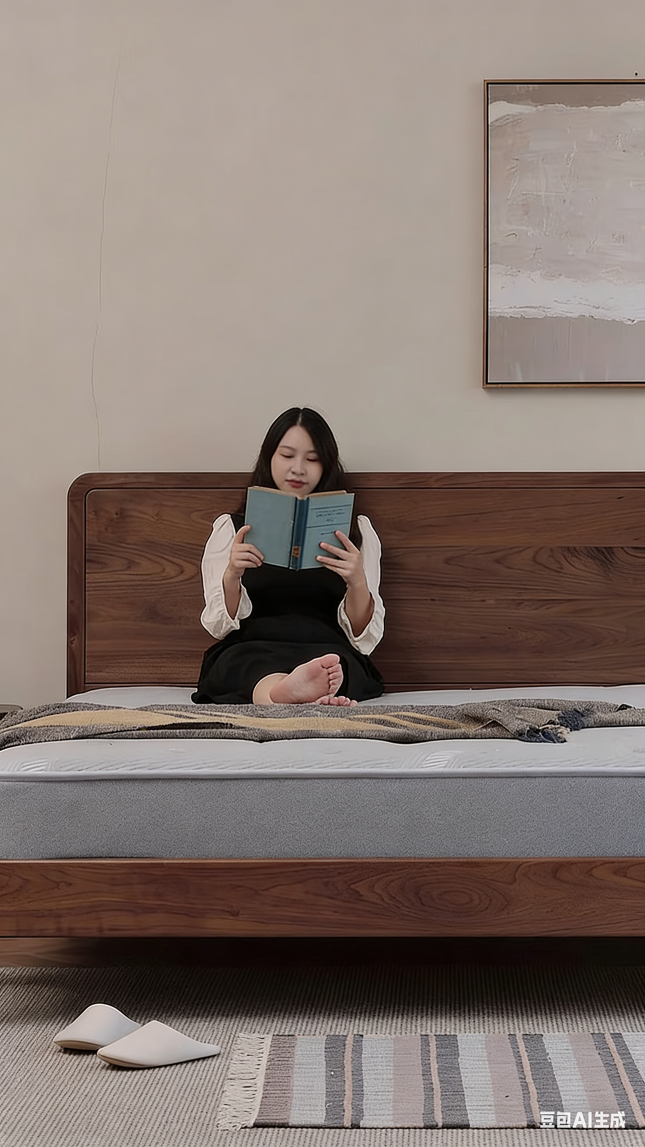 北美黑胡桃木床拍摄（图ZNDAyNTYzNDM2） - 产品摄影 - 站酷设计师阿杨商攝原创素材 - 站酷ZCOOL