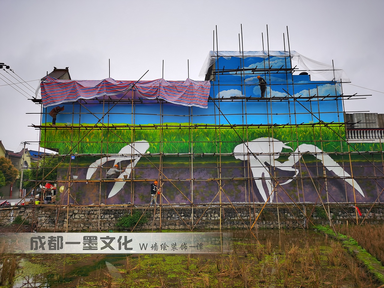 美丽乡村，乡村文化墙，农耕文化（图ZNDAyNTcxNjky） - 绘画 - 站酷设计师新农村壁画原创素材 - 站酷ZCOOL