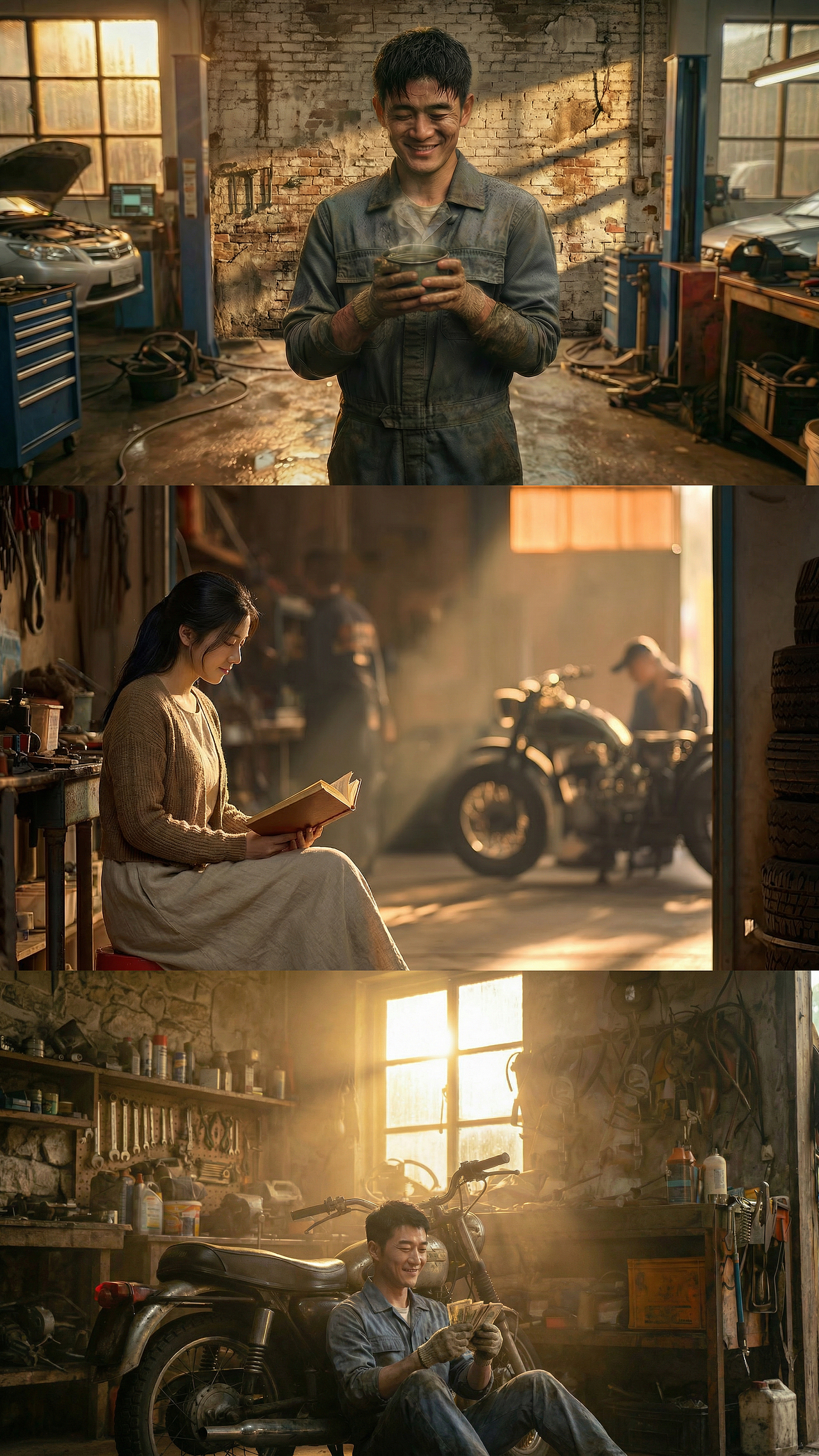 AI短片完整版《轮胎事业》-用AI复刻我爸的创业路（图ZNDAyNTgwMzIw） - AI作品 - 站酷设计师超级大糍粑原创素材 - 站酷ZCOOL