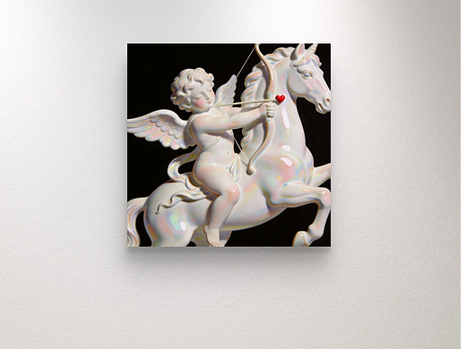 爱之骑士 Cupid's Charge(喷枪丙烯画，可收藏）