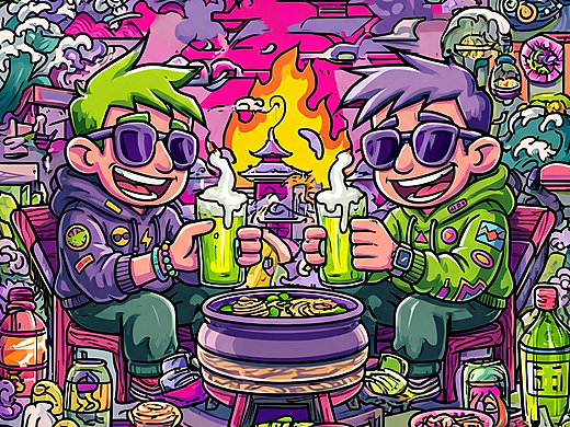 给梅酒做了一堆酒瓶贴纸