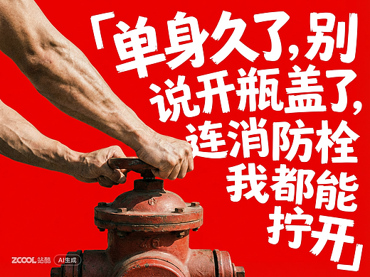 情人节反骨海报设计