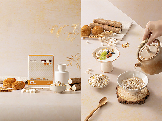 沪上阿姨 × LeftStudio｜茯苓山药燕麦片