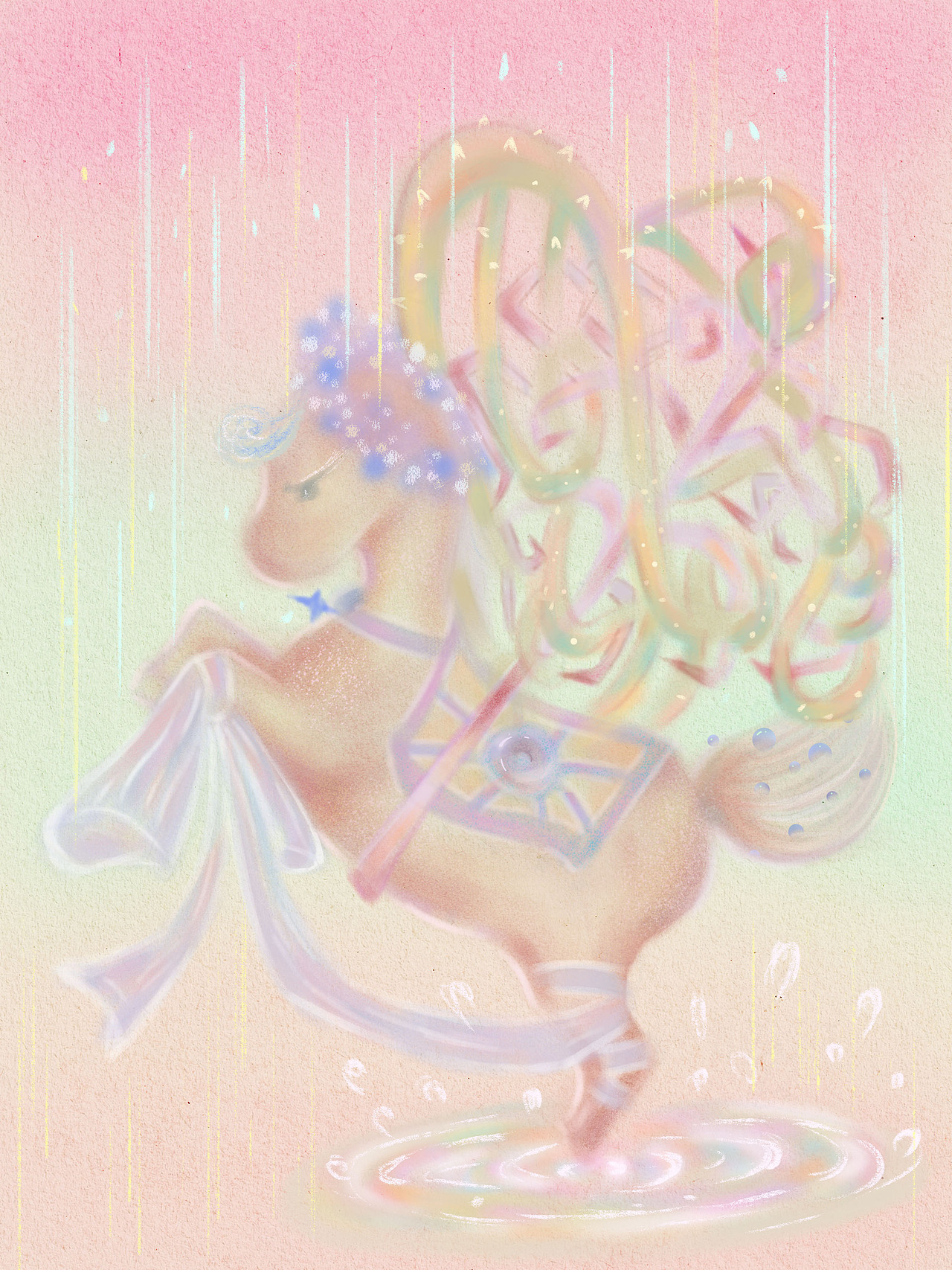 梦马（图ZNDAyNjA3NjI4） - 商业插画 - 站酷设计师七点水原创素材 - 站酷ZCOOL