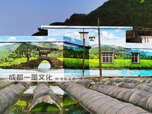 新农村壁画，农村墙绘，农村文化墙，农耕文化