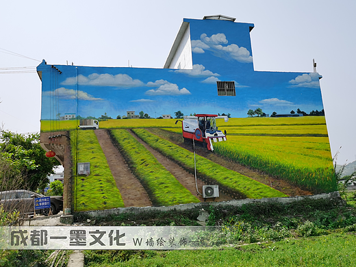 美丽乡村，农村壁画，农耕文化墙，农耕文化